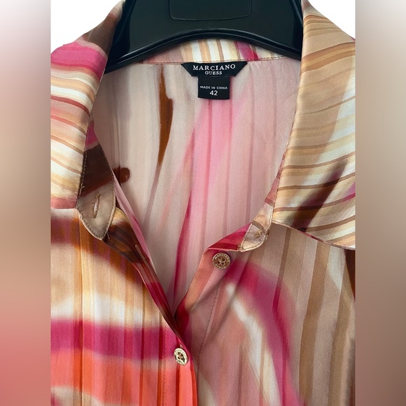 Marciano Multi-coloured Silky Blouse - Size M (42) - Picture 8 of 10